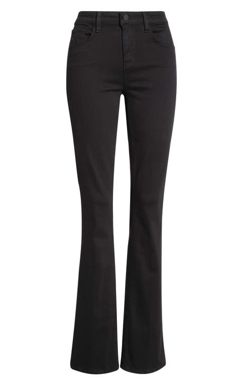 L'agence Selma Sleek Baby Bootcut Jeans In Black