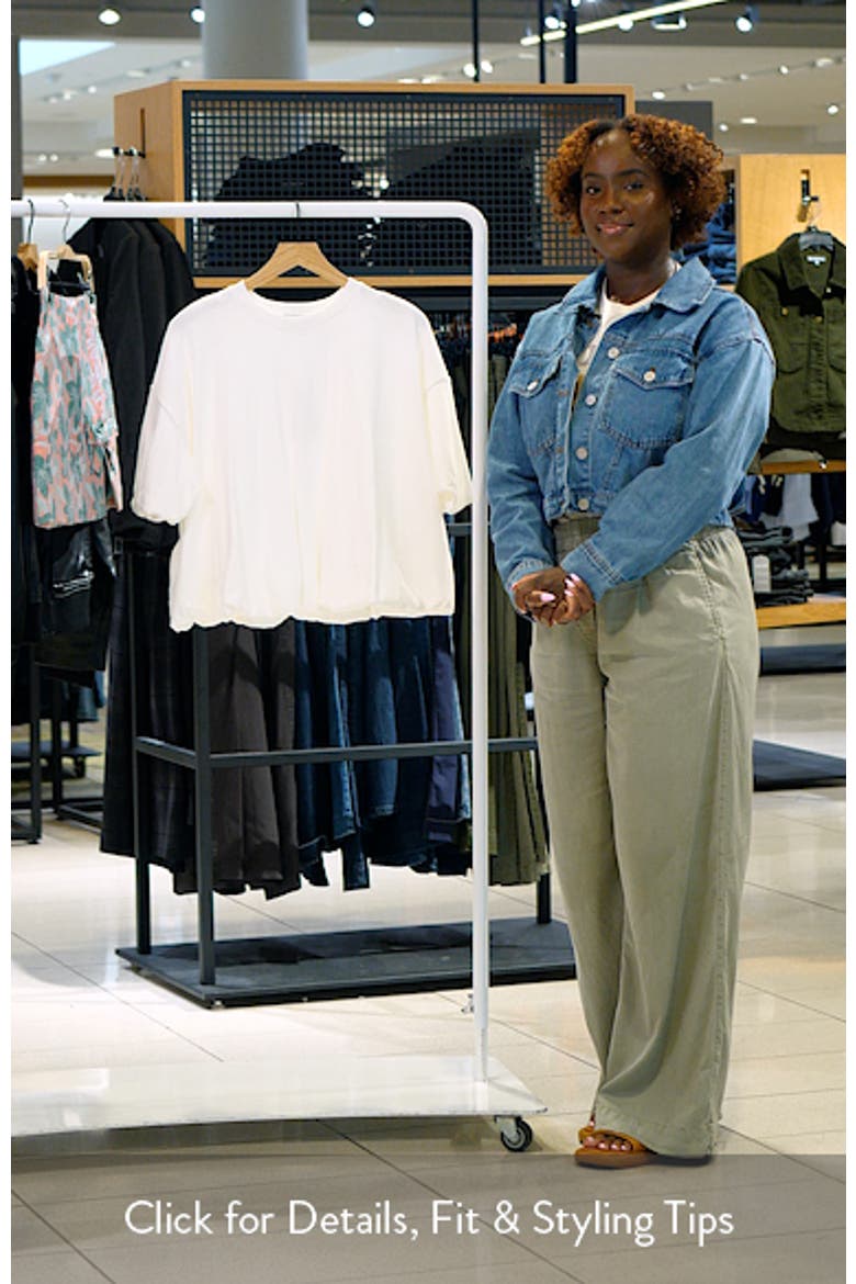 Topshop Bubble Hem T-Shirt (Women) | Nordstrom