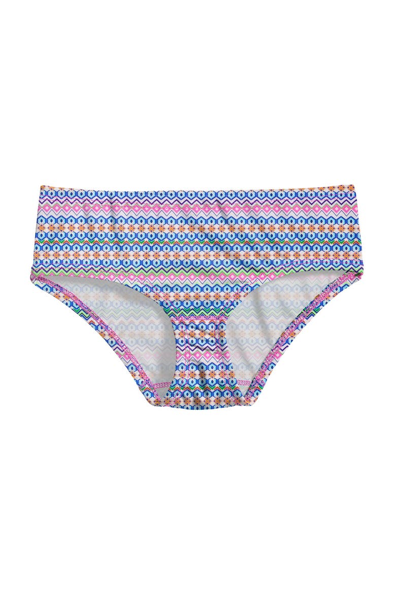 Girls UPF 50+ Swim Briefs, Main, color, Fiesta Print