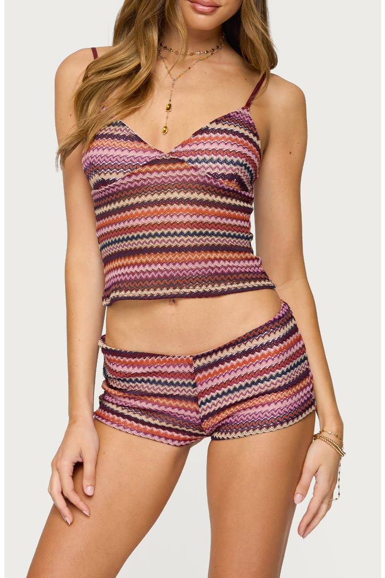Stripe Crop Camisole, Main, color, MIX