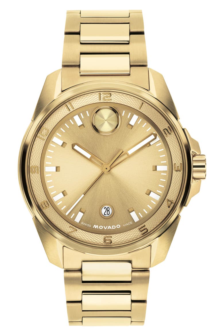 Bold Verso S Bracelet Watch, 42mm, Main, color, GOLD