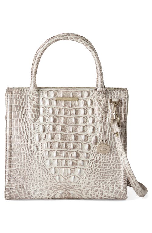 Brahmin Small Caroline Croc Embossed Leather Satchel
