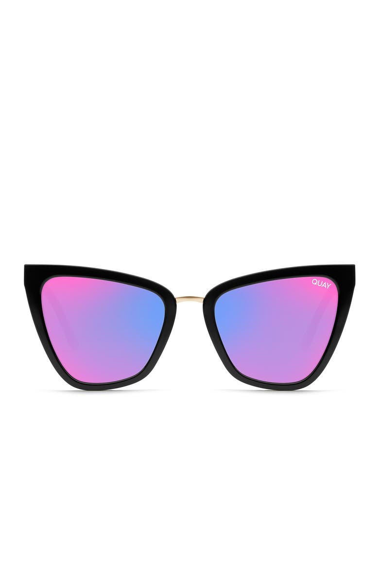 Australia Reina 51mm Gradient Cat Eye Sunglasses, Alternate, color, BLACK / PINK