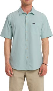 Quiksilver Ridgeport Regular Fit Short Sleeve Performance Button-Up Shirt