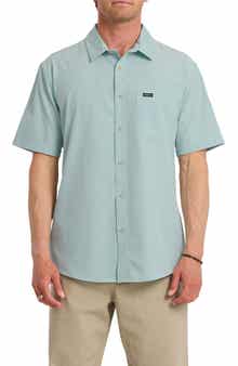 Quiksilver Ridgeport Regular Fit Short Sleeve Performance Button-Up Shirt