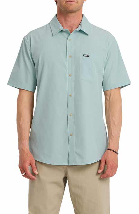 Quiksilver Ridgeport Regular Fit Short Sleeve Performance Button-Up Shirt