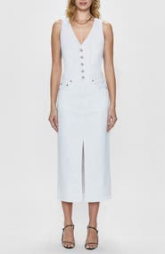 Pistola Alex Sleeveless Denim Midi Dress