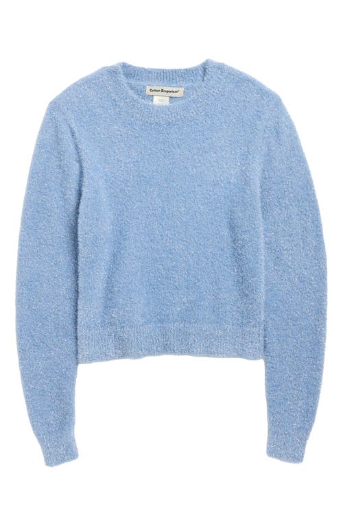 Cotton Emporium Kids' Sparkle Sweater In Blue