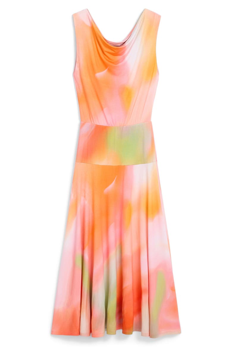 One-Shoulder Midi Dress, Alternate, color, PINK