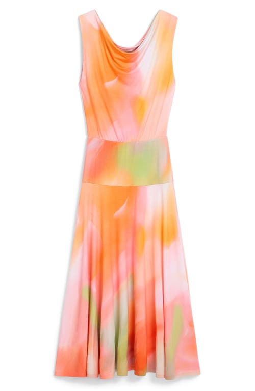 Desigual One-shoulder Midi Dress In Multi