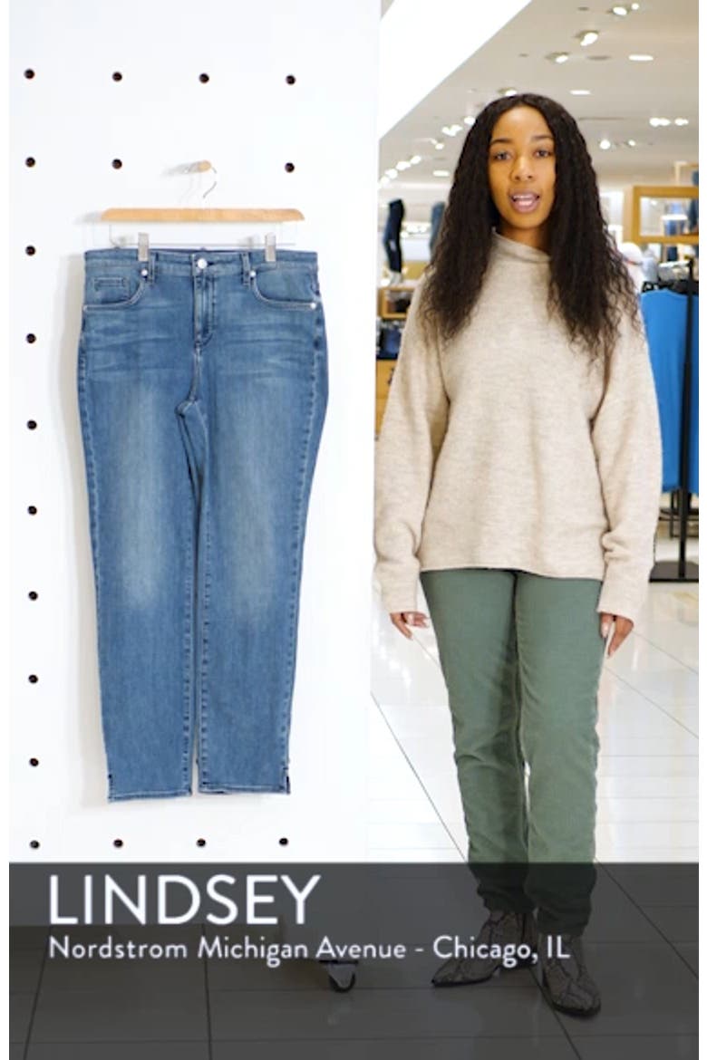 Slim Ankle Straight Leg Jeans video