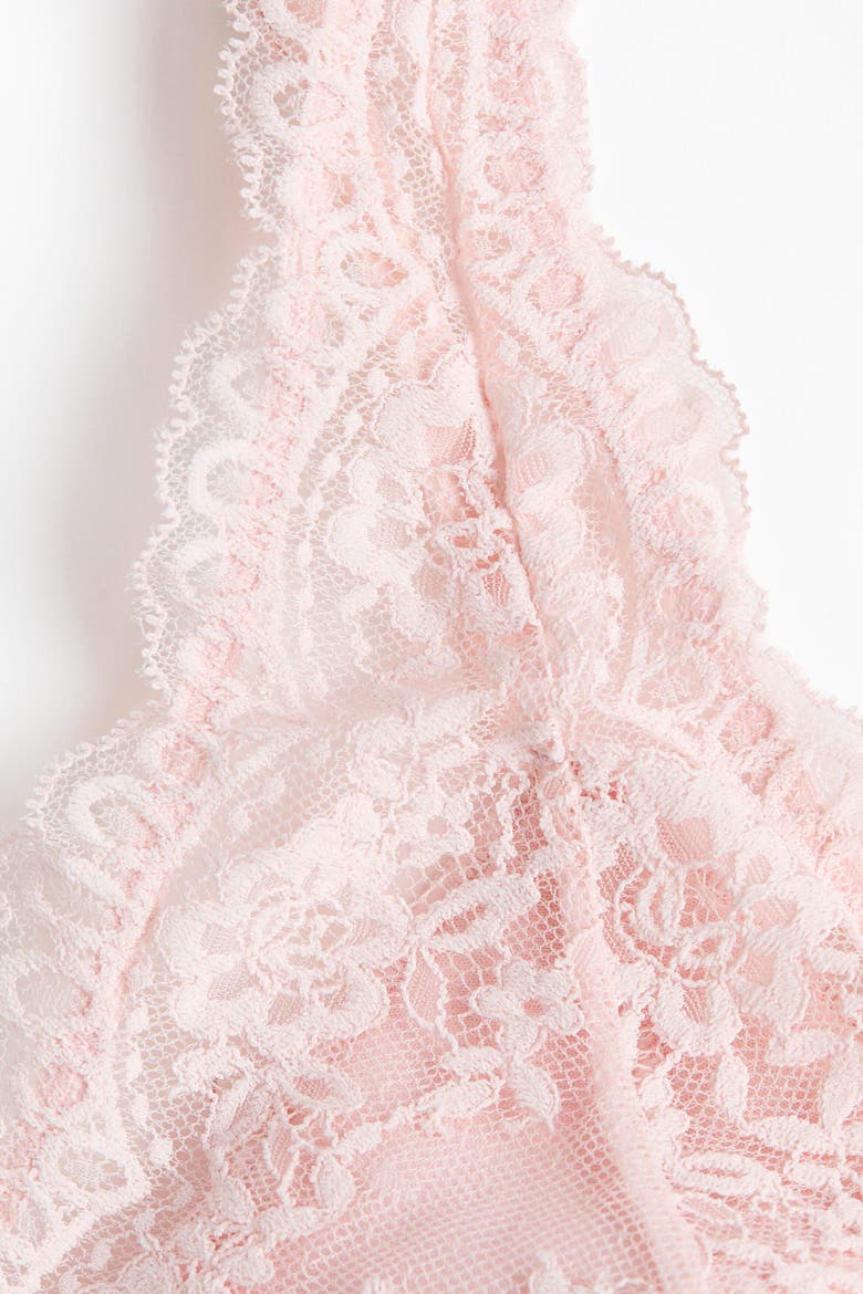 Padded Soft Lace Bra, Alternate, color, Light pink