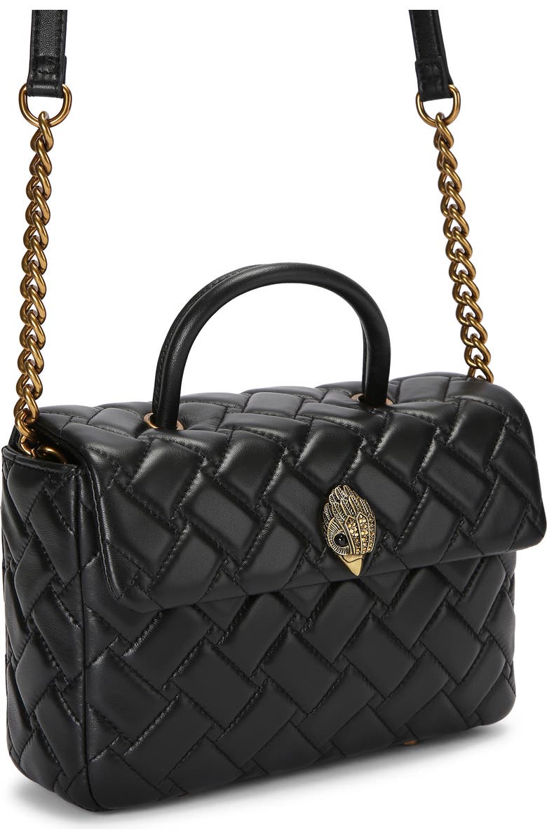 Kurt Geiger London Kensington Quilted Leather Top Handle Bag, Alternate, color,
