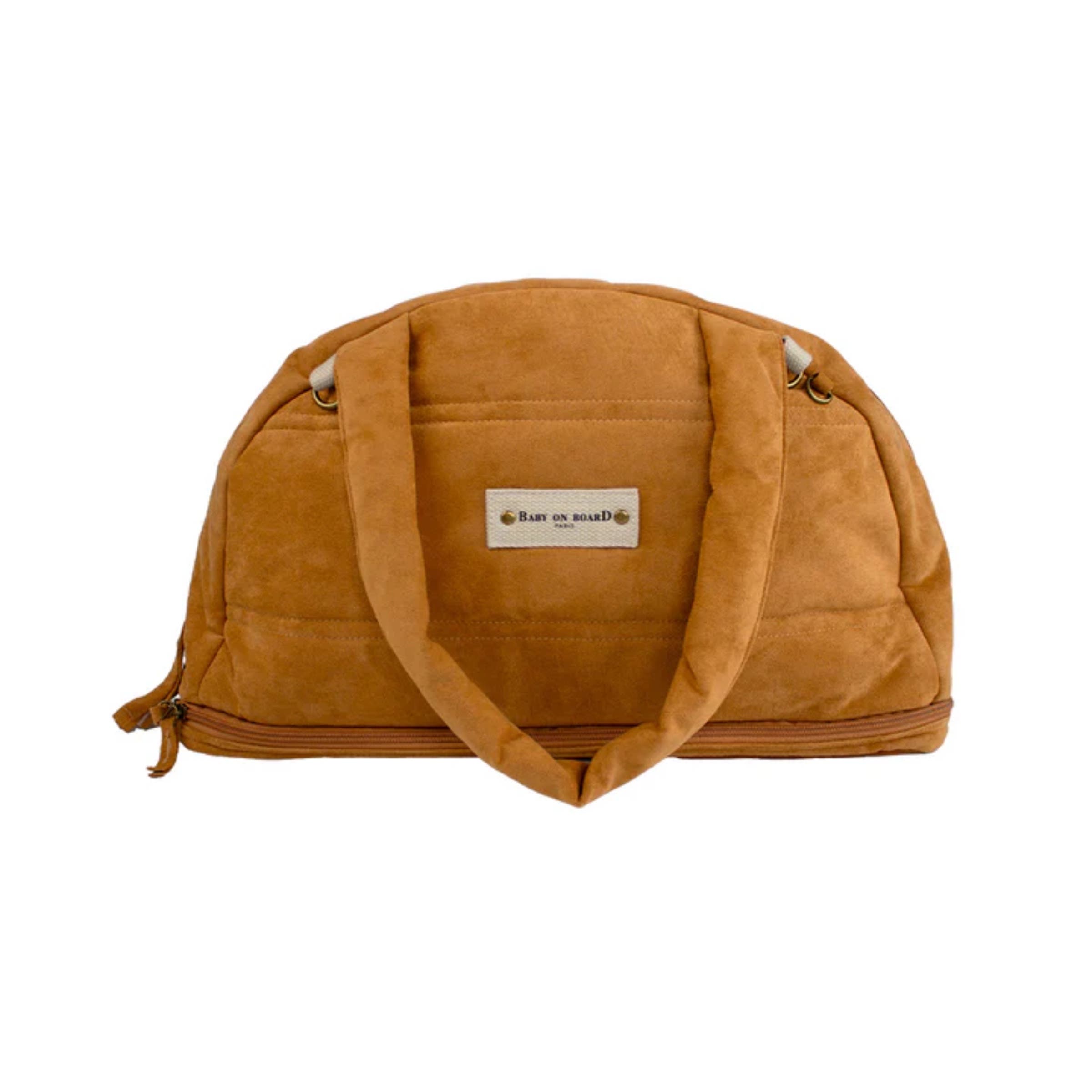 Baby on Board Duodoune Diaper Bag, Main, color, Caramel