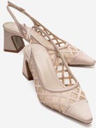 Prologue Shoes Alveron Block Heel Mesh Pump