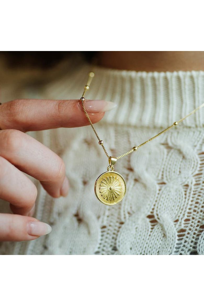 Solara Necklace, Alternate, color, Gold