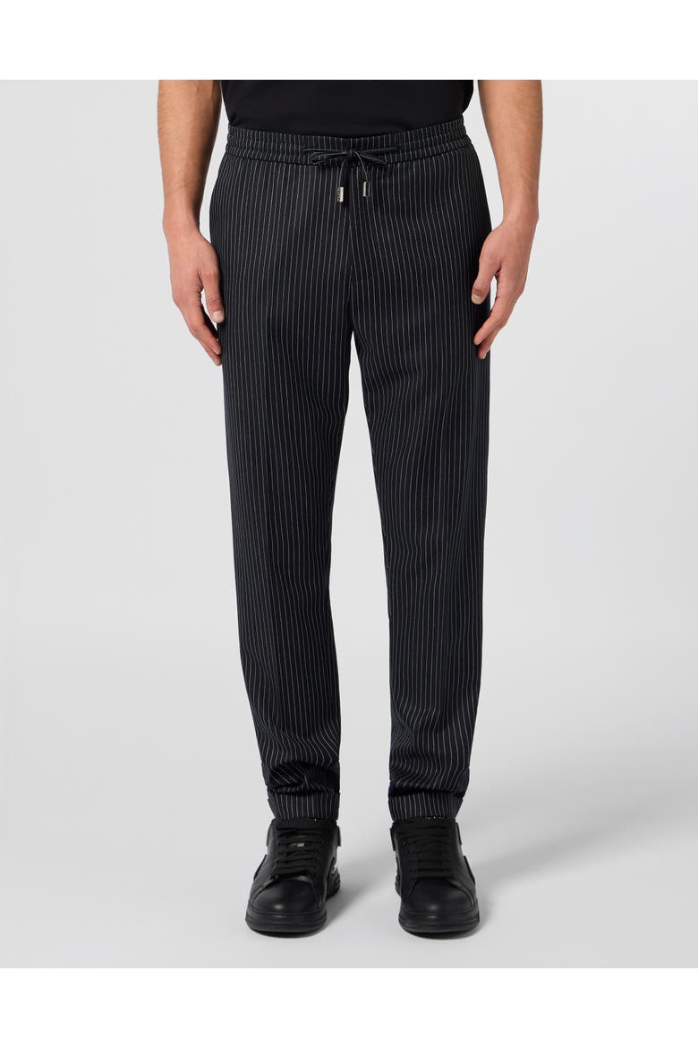 Classic Tracksuit Pants Stripes Stripes Men, Main, color, black