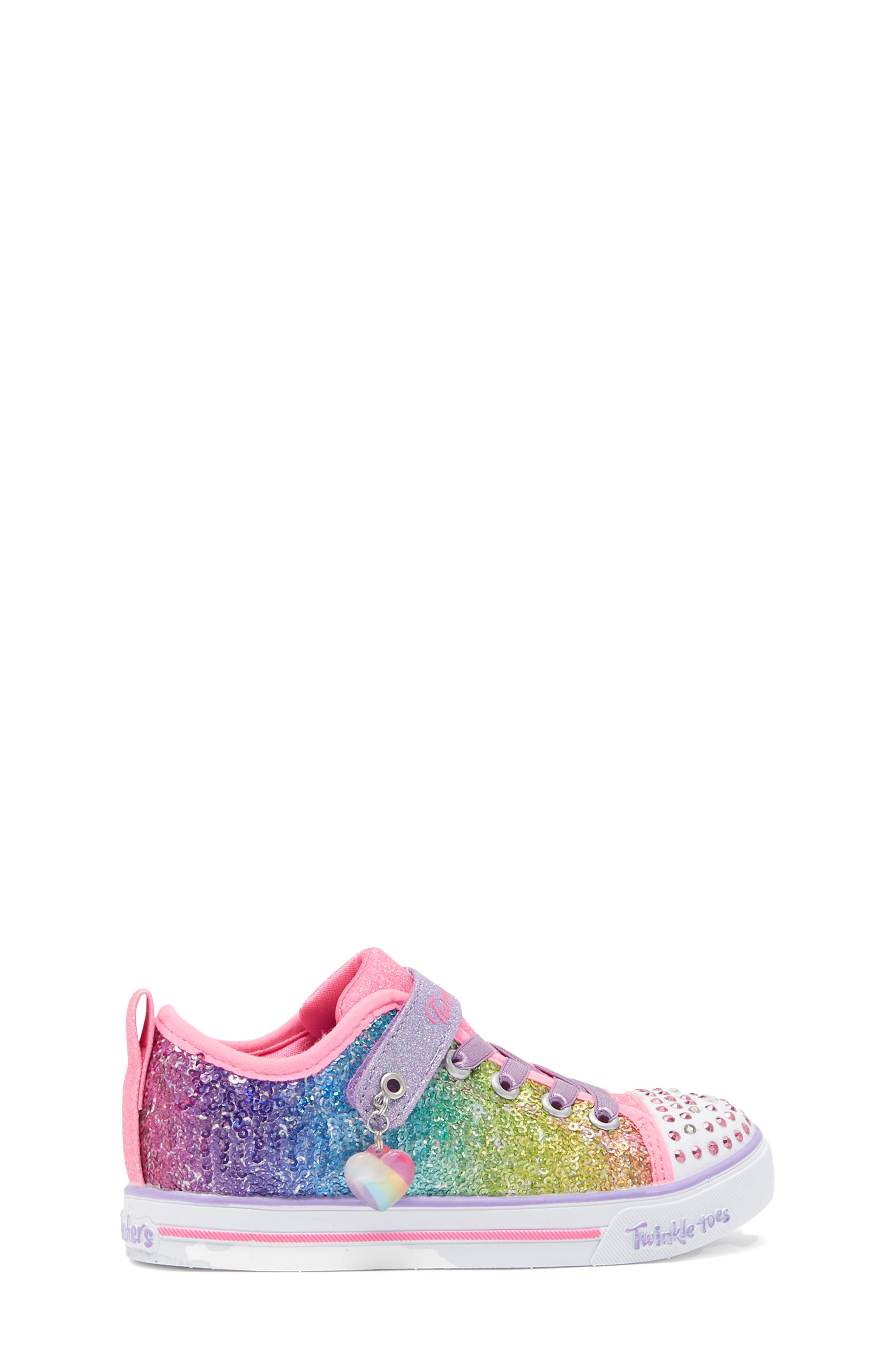 SKECHERS Sparkle Lite Sequins So Bright Glitter Sneaker, Alternate, color, 