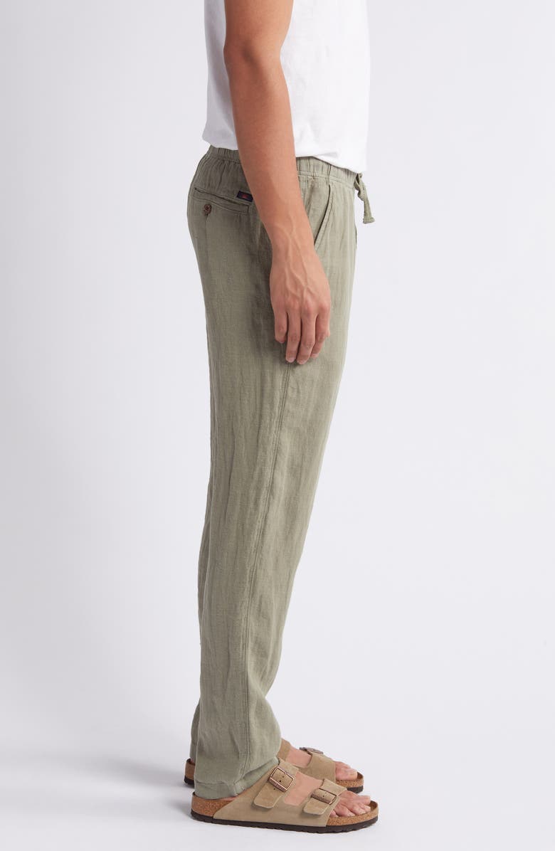 Faherty Linen Drawstring Pants, Alternate, color, Canyon Olive