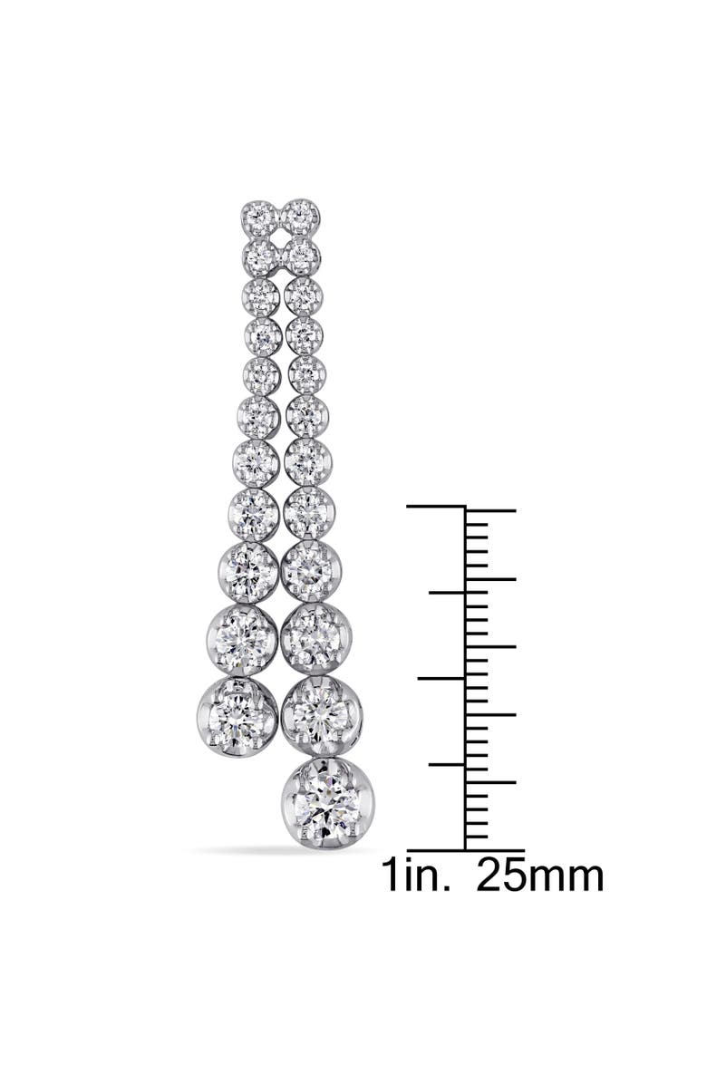 Julianna B. Lab-Grown Diamond Graduated Earrings 18k, Alternate, color, White Gold