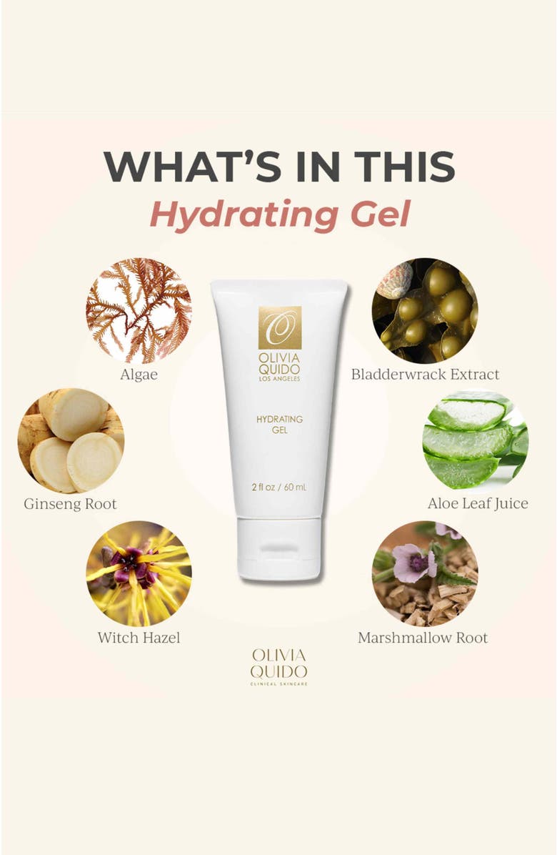 Olivia Quido Skincare Hydrating Gel, Alternate, color, Transparent