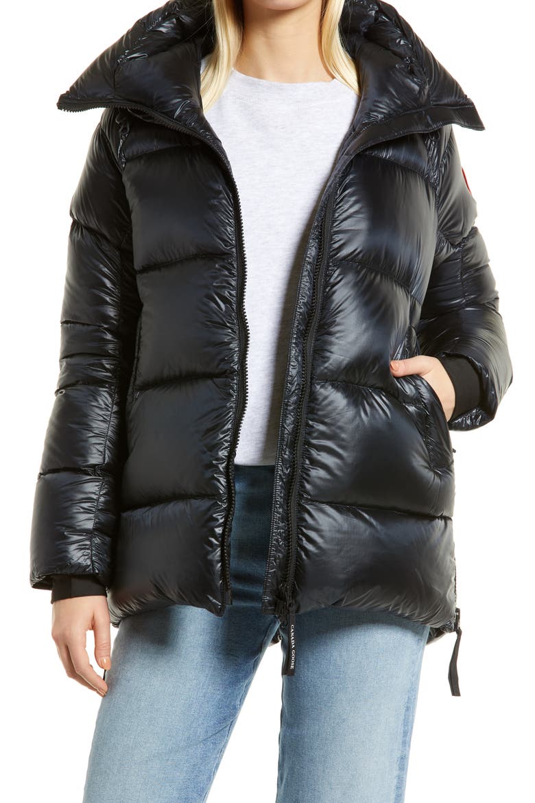 Cypress Packable 750 Fill Power Down Puffer Jacket, Main, color, BLACK