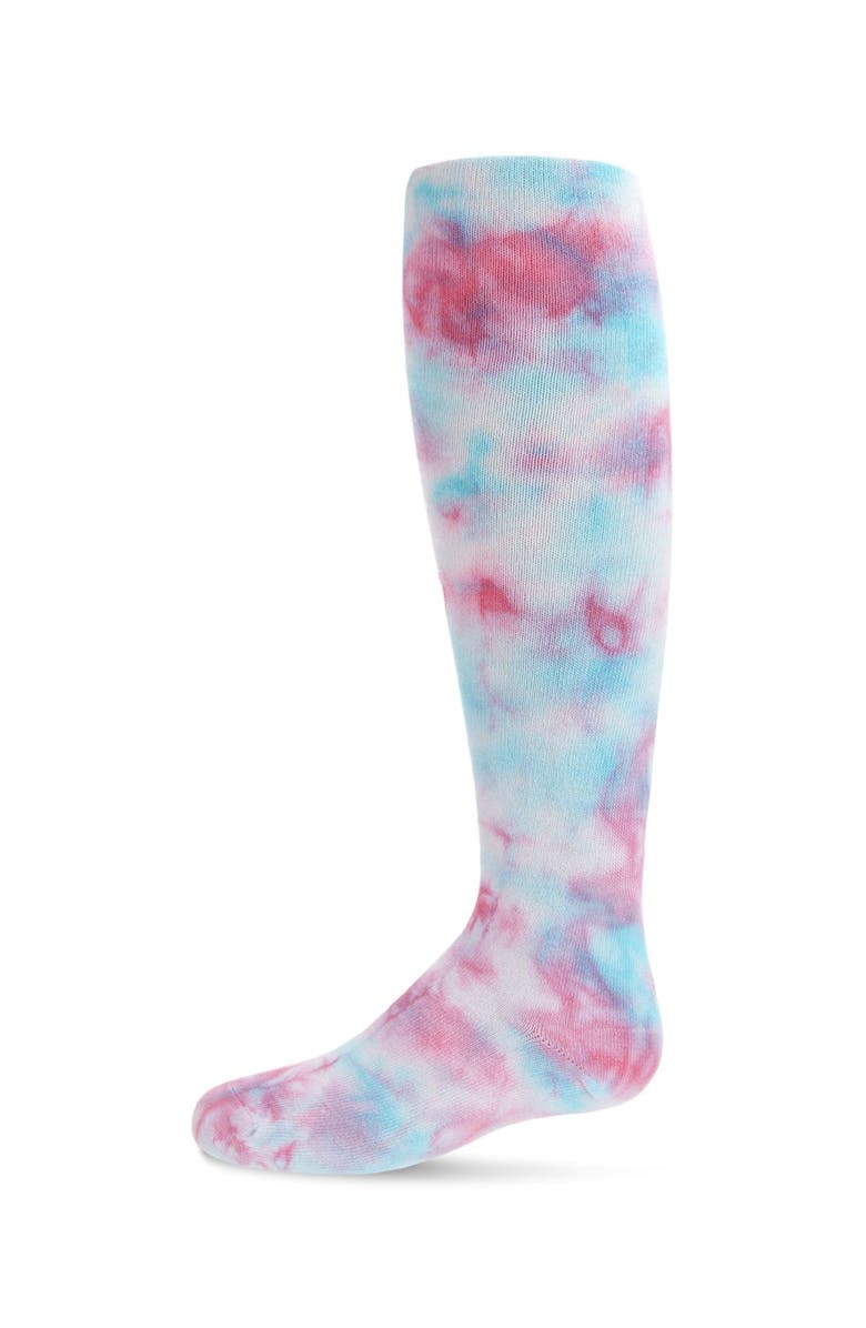MeMoi Tonal Tie Dye Knee-High Socks, Main, color, Cotton Candy