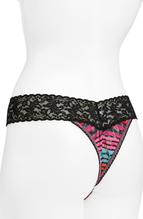 Hanky Panky Print Original Rise Thong In Multi