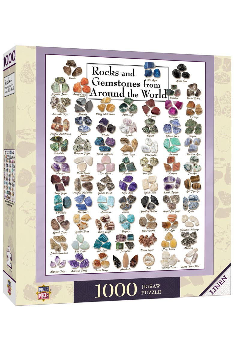 Rocks & Gemstones 1000 Piece Puzzle, Main, color, Multicolor