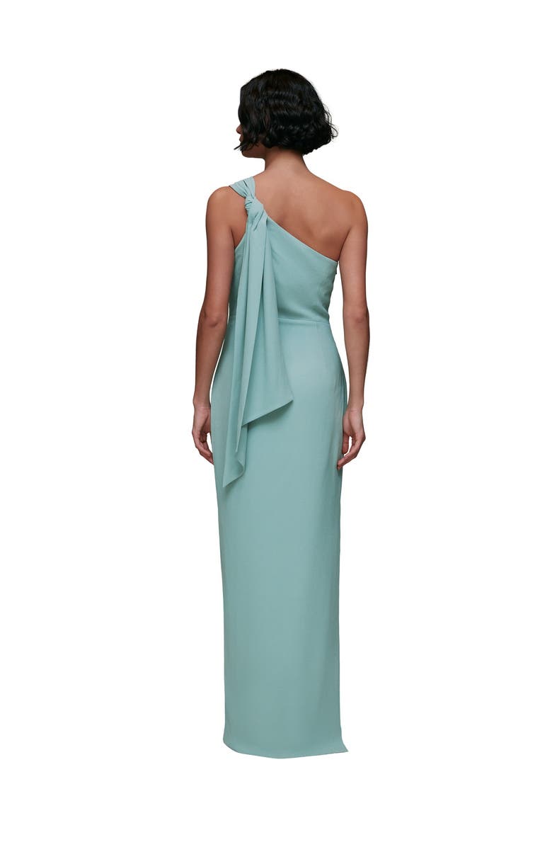 Whistles Bethan One Shoulder Maxi Dress, Alternate, color, Sage Green