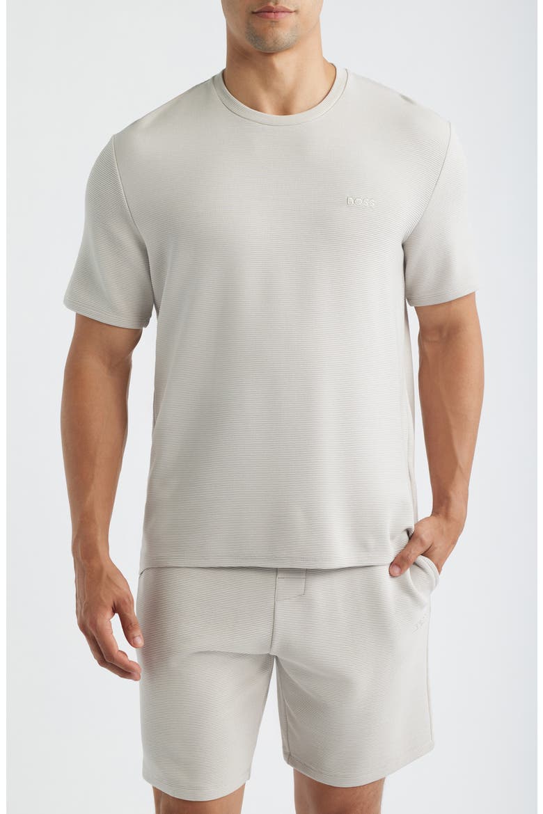 Rib Lounge T-Shirt, Main, color, OPEN GREY
