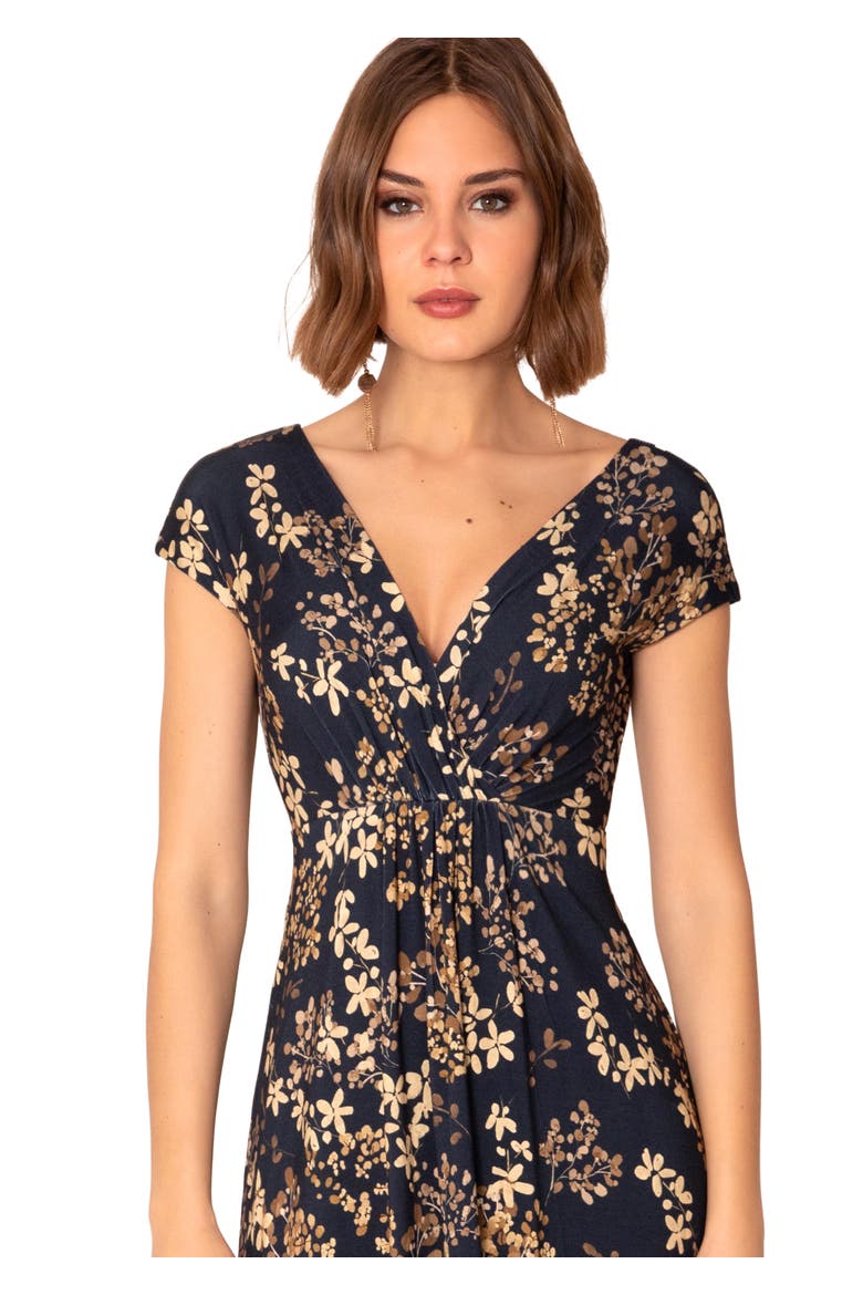 Sophia Gathered Maxi Dress, Alternate, color, Golden Blossom