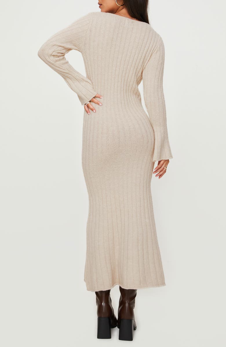 Princess Polly Larne Long Sleeve Maxi Sweater Dress, Alternate, color, 