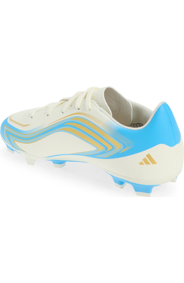 adidas Kids' F50 Messi Club Soccer Cleat, Alternate, color, Ivory/ Semi Blue/ Icey Blue