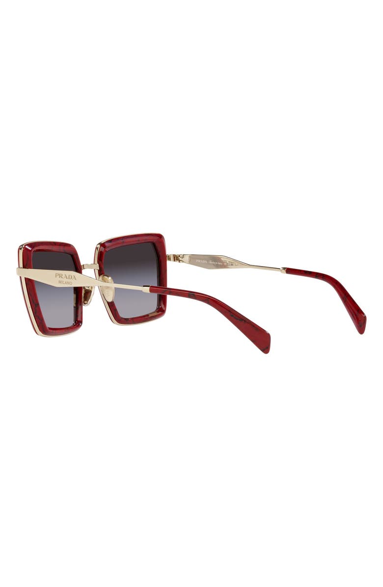 Prada 55mm Gradient Pillow Sunglasses, Alternate, color, 