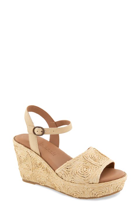 Nevio Ankle Strap Platform Wedge Sandal (Women)