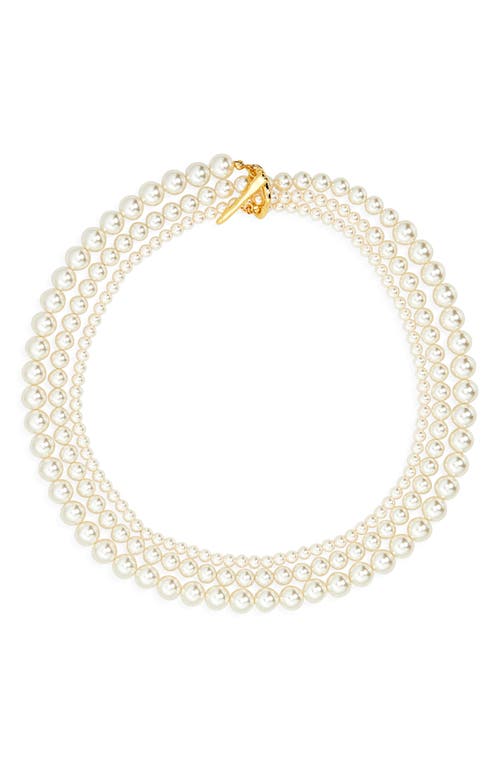 Shashi Louise Faux Pearl Necklace