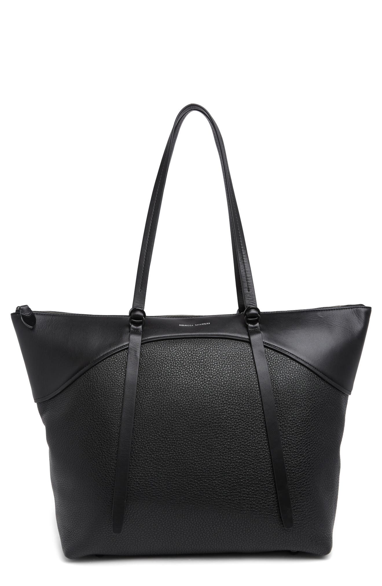 Rebecca Minkoff Signature Zip Top Tote Handbag, Main, color, 