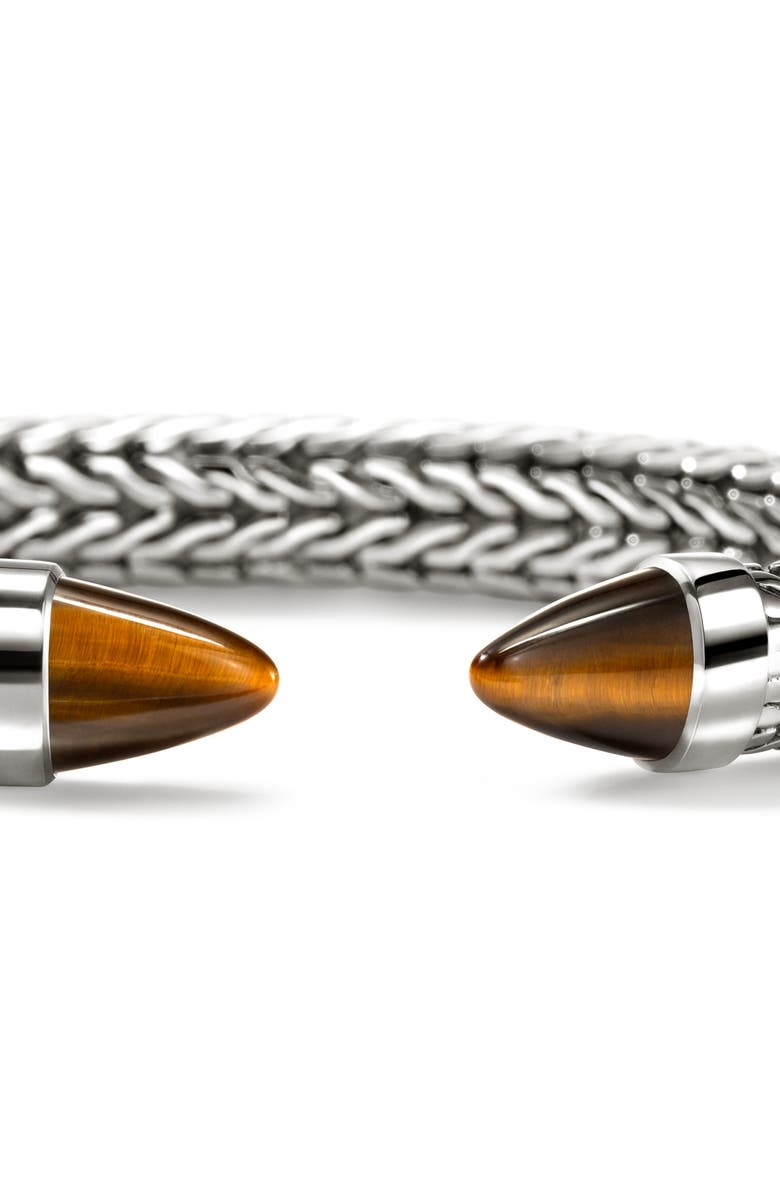 John Hardy Spear 50 Flex Cuff Bracelet, Alternate, color, Silver