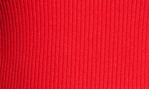 Diesel ® M-onervax Rib Body-con Mock Neck Minidress In Red