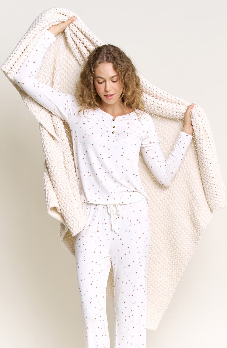 Honeydew Chunky Knit Throw Blanket, Alternate, color, Ivory