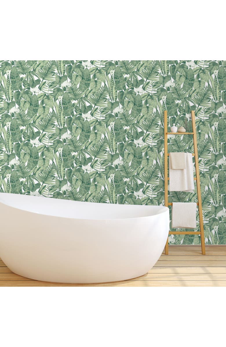 Tempaper Tropical Self-Adhesive Vinyl Wallpaper, Alternate, color, 