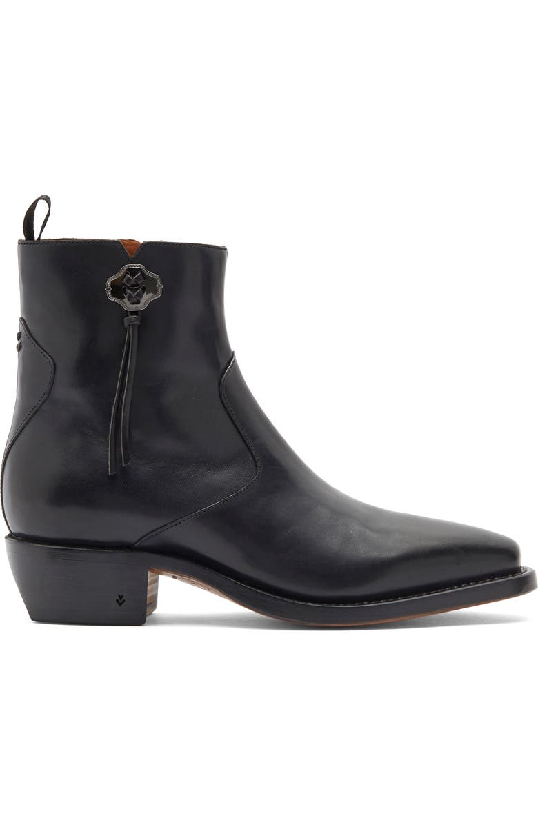 John Varvatos Walker Tassel Zip Boot, Alternate, color, Black