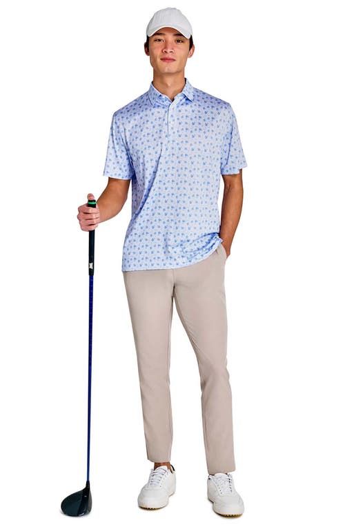 Construct Happy Hour Polo In Lt Blue