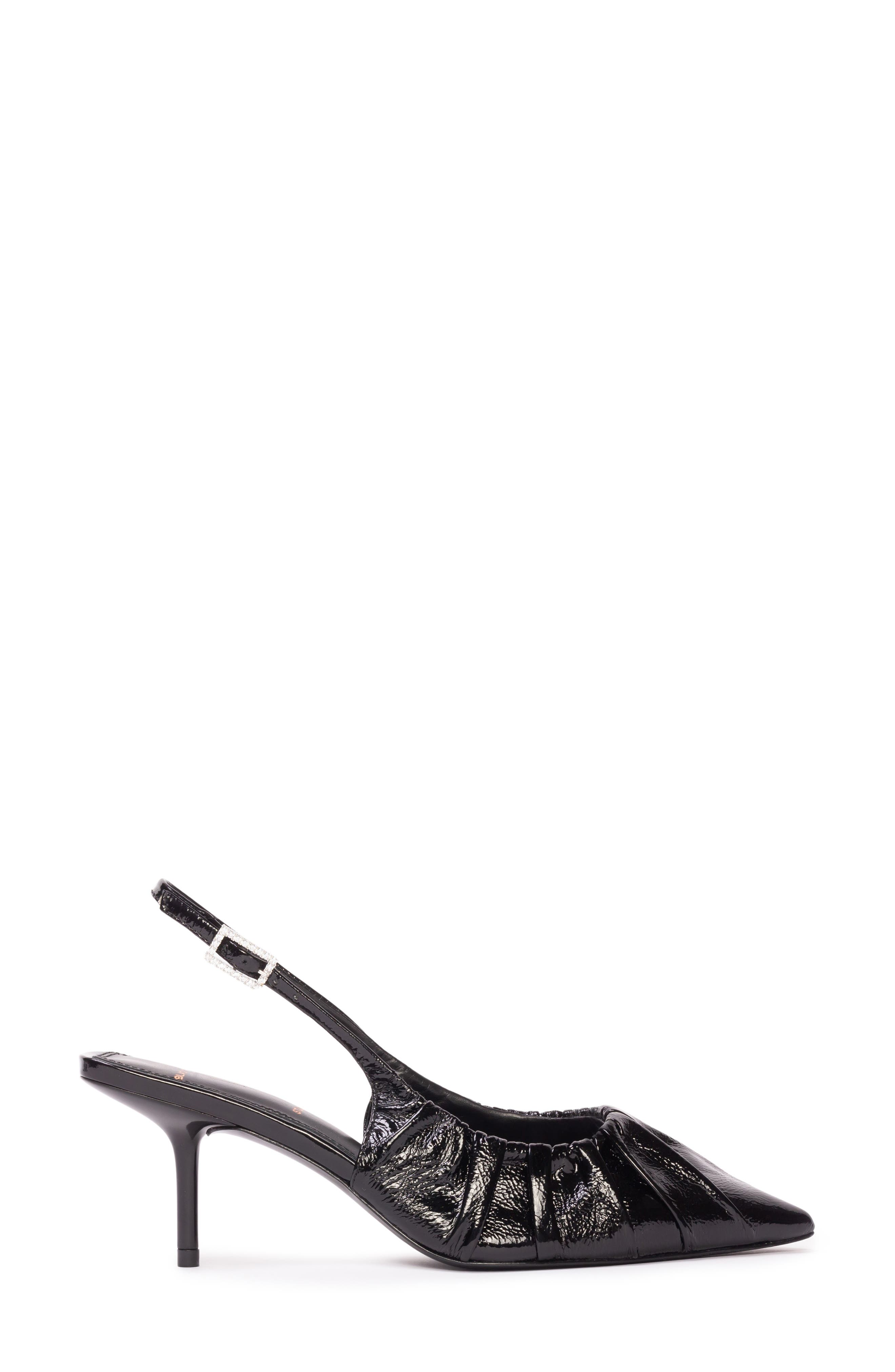 BLACK SUEDE STUDIO Piaz Slingback Pointed Toe Pump, Alternate, color, 