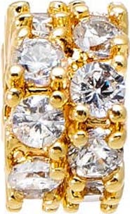BY ADINA EDEN Double Row CZ Wide Charm
