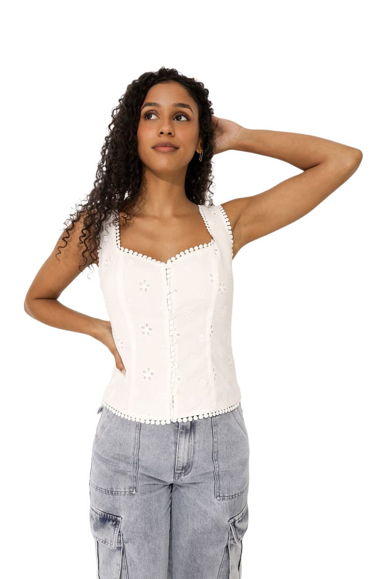 Lost In Your Love Top, Alternate, color, White