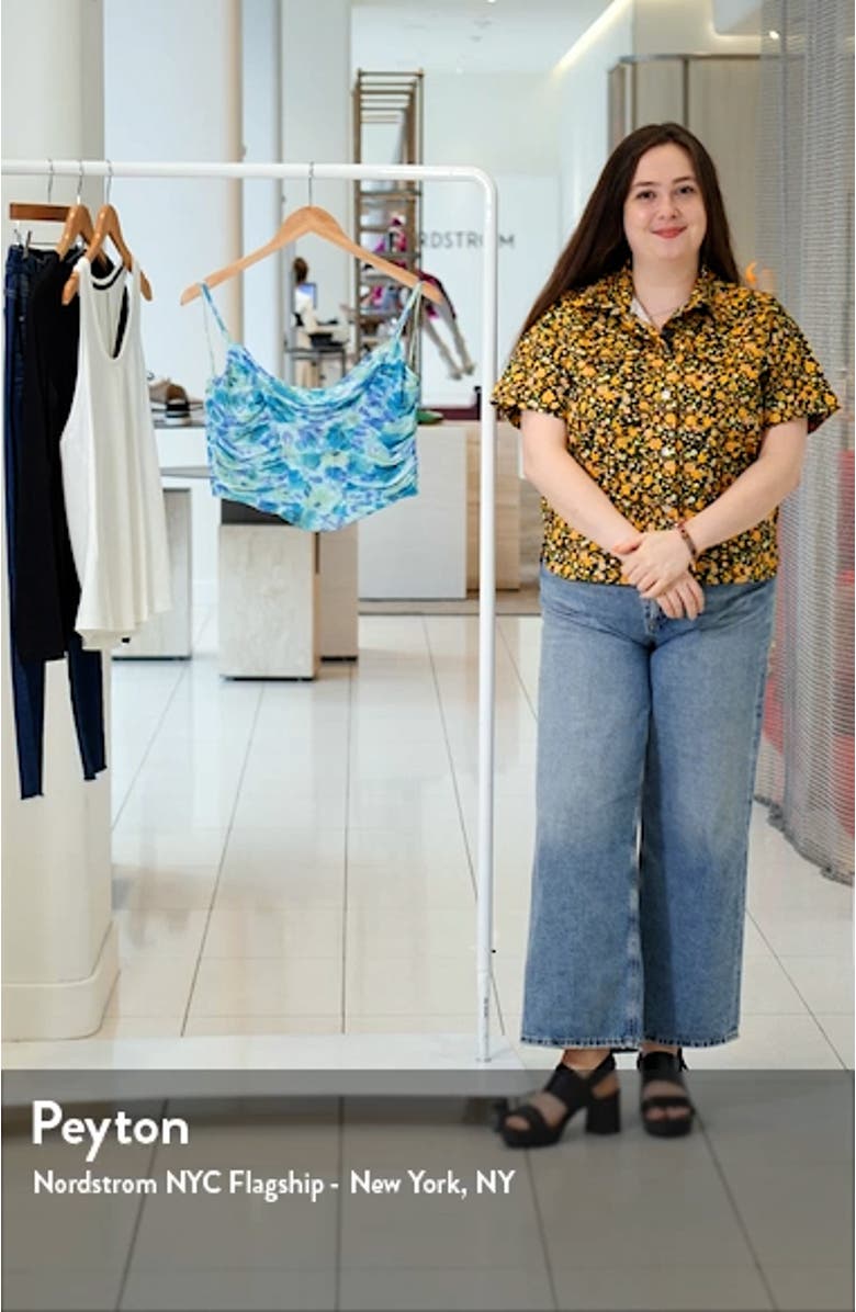 Tippi Floral Ruched Side Camisole, sales video thumbnail