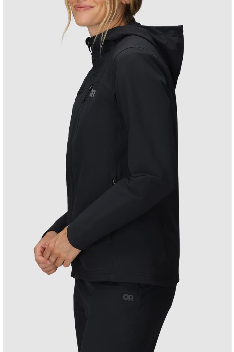 Ultima Hooded Jacket, Alternate, color, BLACK