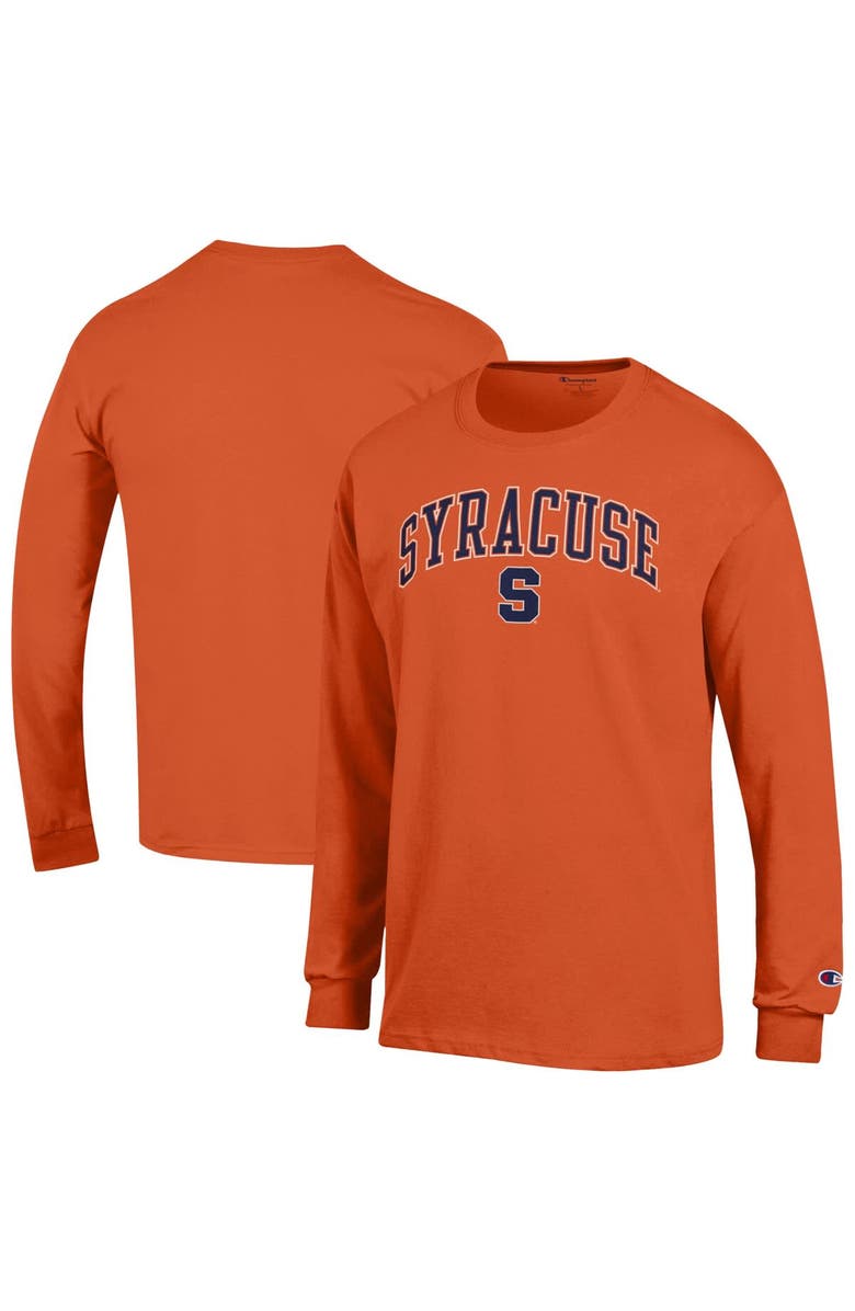 Champion Men's Champion  Orange Syracuse Orange Arch Over Logo Long Sleeve T-Shirt, Main, color, 